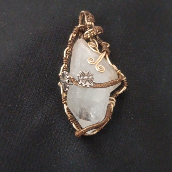 knot fade away Jewelry - Crystal wire wrapped pendant